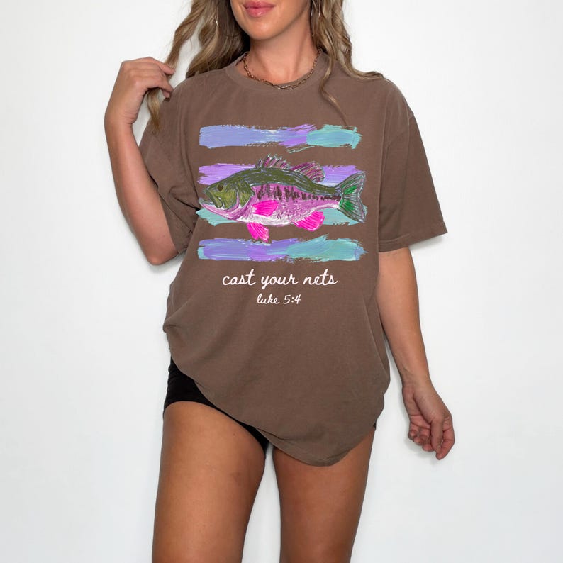 Bass fish shirt design