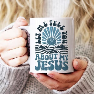 Christian Faith Png, Jesus Clipart Png, Jesus Boho Png, Retro Boho Png, Vintage Boho Png, Catholic Png, Let Me Tell You About My Jesus Png image 2