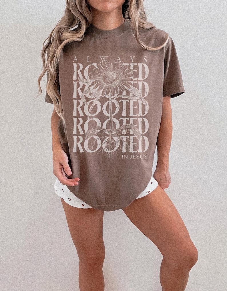Daisy flower PNG with roots symbolizing faith in Jesus.