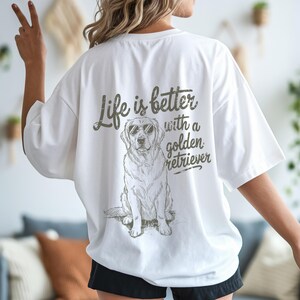 Golden Retriever PNG | Dog Lover Sublimation Design | Cute Pet Quote for T Shirts | Digital Download for Dog Moms | Dog Mom Sublimation PNG