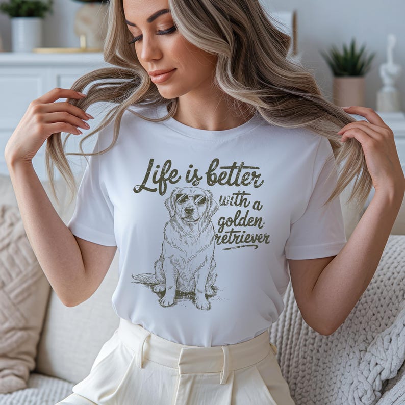 Golden Retriever PNG | Dog Lover Sublimation Design | Cute Pet Quote for T Shirts | Digital Download for Dog Moms | Dog Mom Sublimation PNG