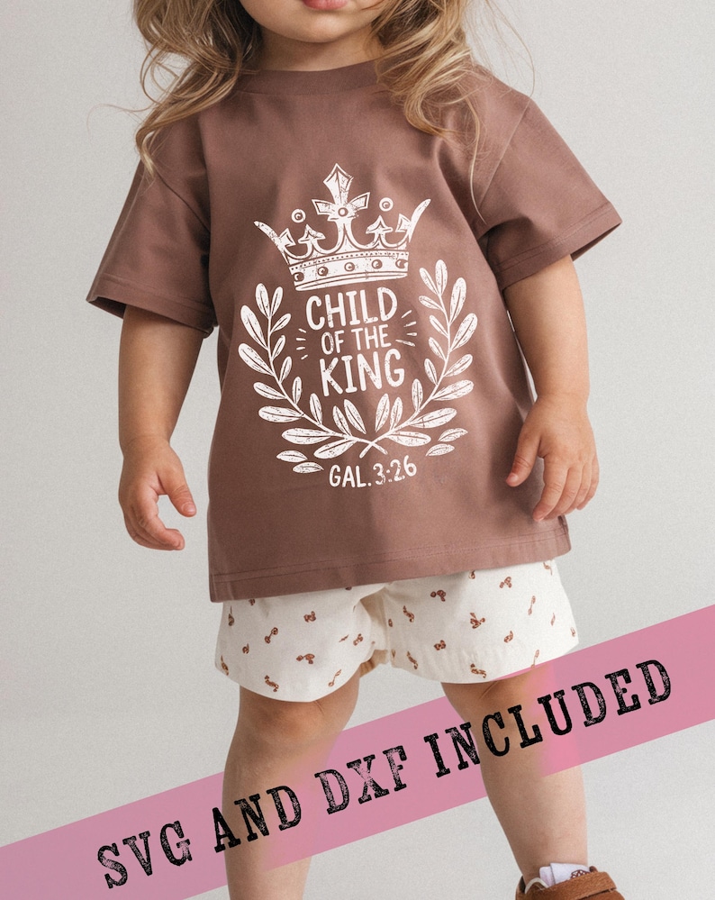 Inspirational Bible verse kids design for Christian apparel