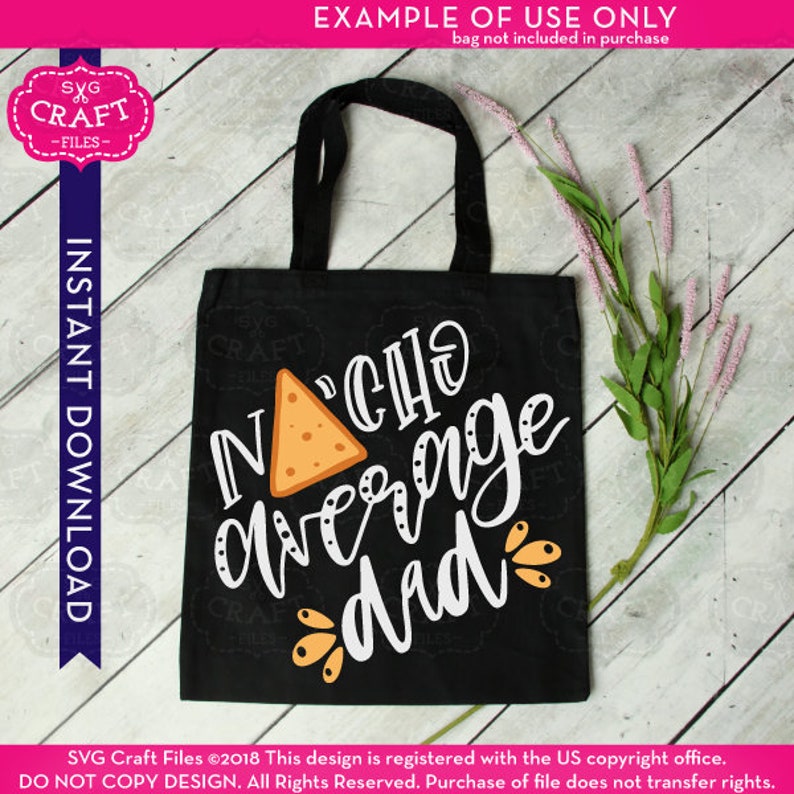 Download Fathers day svg funny dad svg nacho average dad svg dad | Etsy