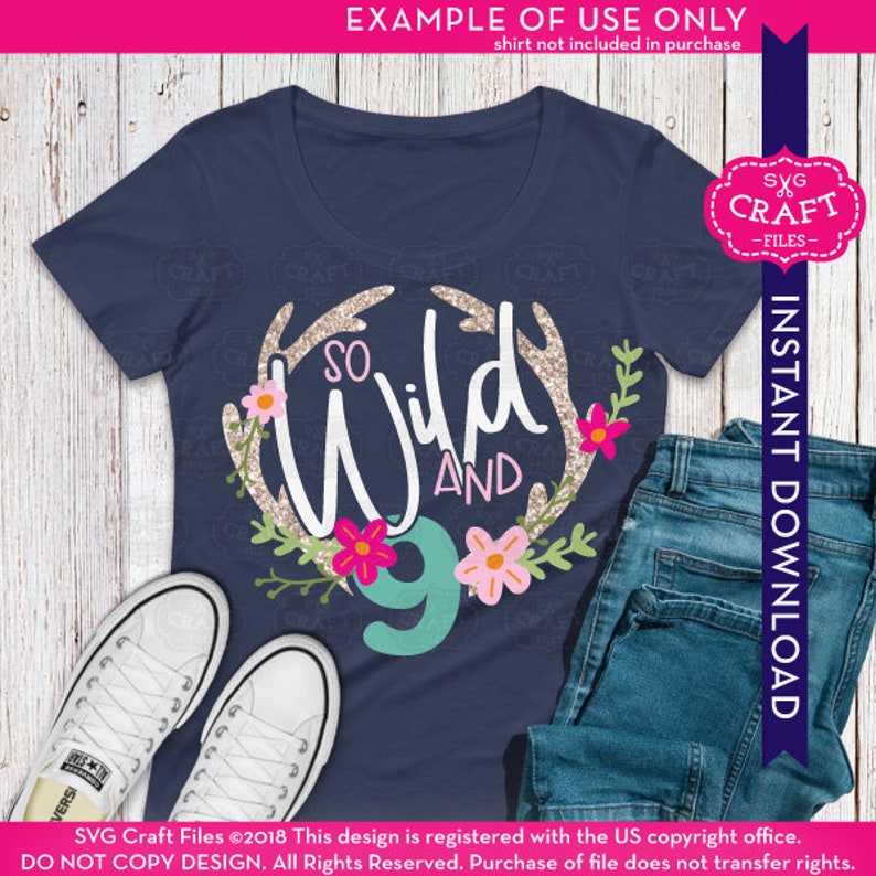 Download Birthday shirt svg nine svg 9th birthday svg wild and nine ...