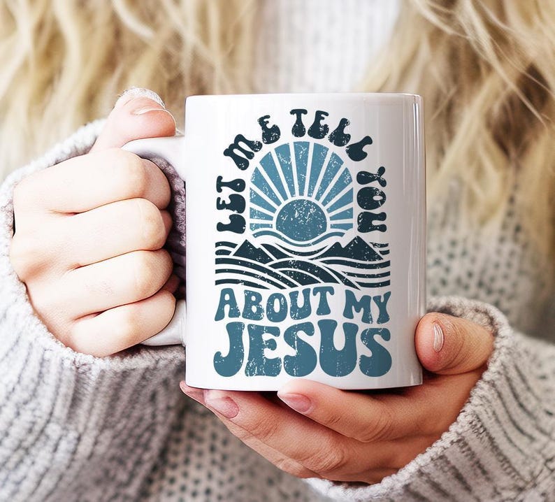 Christian Faith Png, Jesus Clipart Png, Jesus Boho Png, Retro Boho Png, Vintage Boho Png, Catholic Png, Let Me Tell You About My Jesus Png image 8