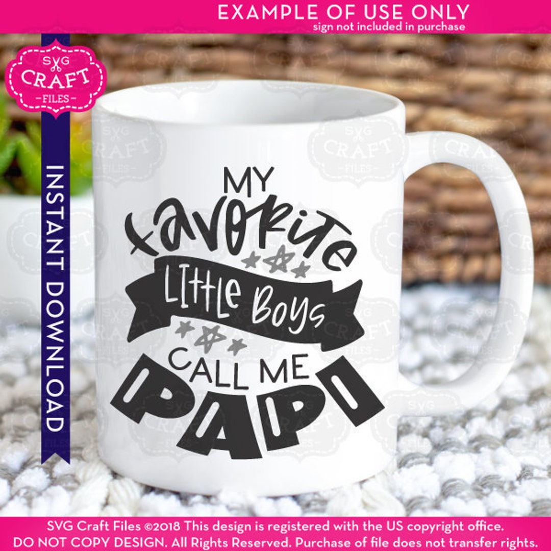 Fathers Day Svg, Papi Svg, Grandfather Svg, Papi Gift, My Favorite