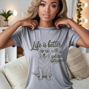 Golden Retriever PNG | Dog Lover Sublimation Design | Cute Pet Quote for T Shirts | Digital Download for Dog Moms | Dog Mom Sublimation PNG