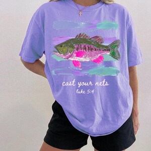 Bible verse fishing shirt