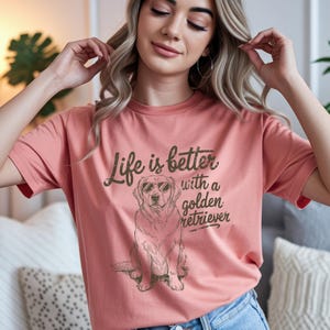 Golden Retriever PNG | Dog Lover Sublimation Design | Cute Pet Quote for T Shirts | Digital Download for Dog Moms | Dog Mom Sublimation PNG