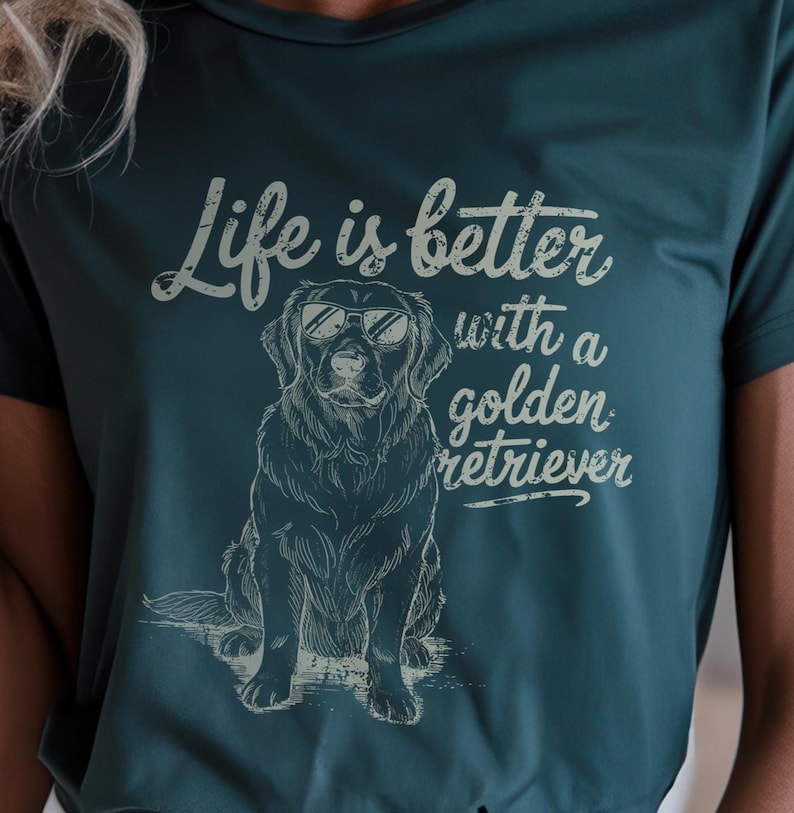 Golden Retriever PNG | Dog Lover Sublimation Design | Cute Pet Quote for T Shirts | Digital Download for Dog Moms | Dog Mom Sublimation PNG