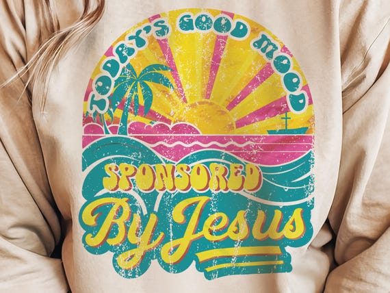 Downloadable Sublimation File, Jesus Funny Png, Png Bright Colors, Sweater Png, Png Summer Shirts, Jesus Shirt Design Png, Christianity Png