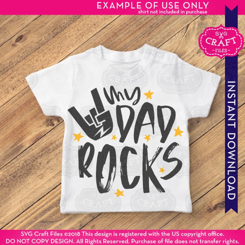 Download My dad rocks svg toddler shirt svg baby svg rock svg baby | Etsy