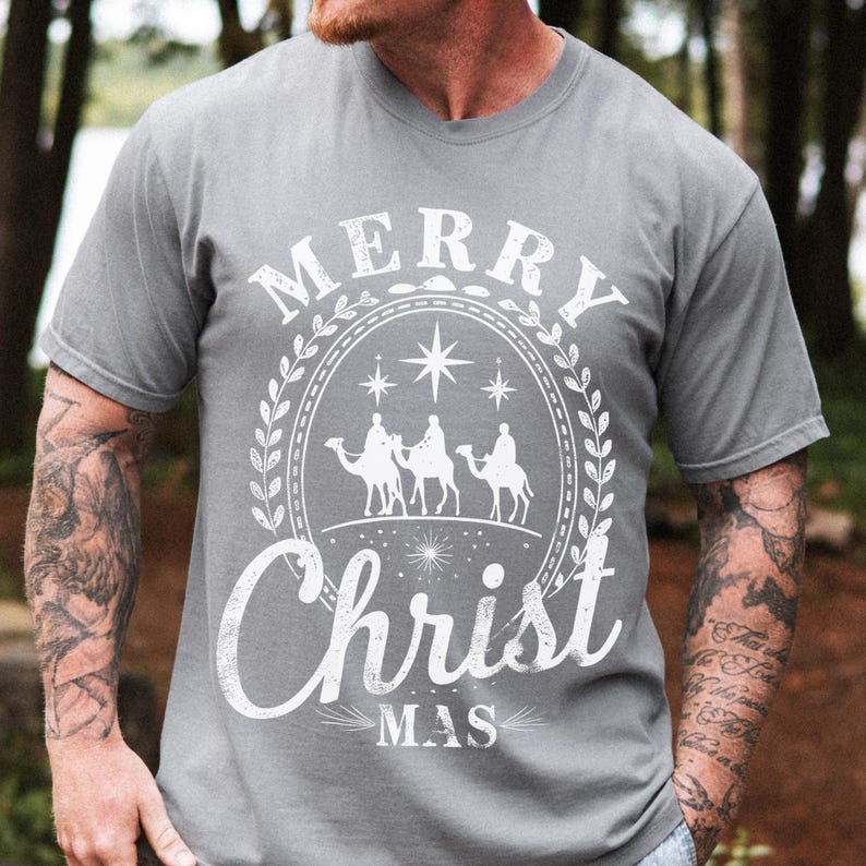 Faith warrior Christmas artwork for print projects