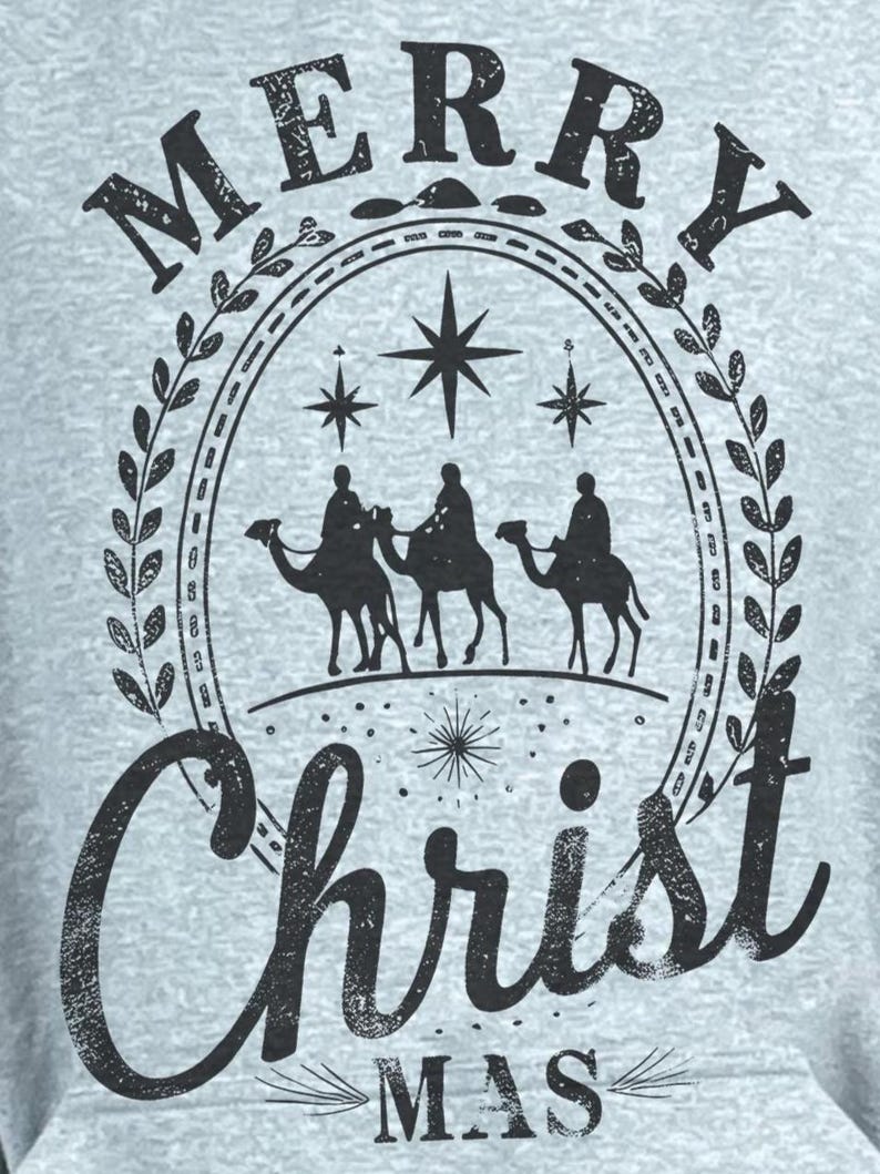 Gospel-inspired holiday artwork for DTF DTG printing