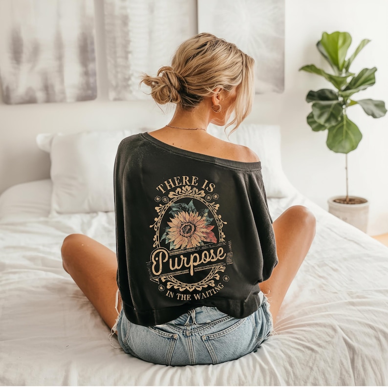 There Is Purpose in the Waiting PNG, Retro Christian DTF File, Bible Verse Sublimation Design, Motivational Faith png, Jesus Digital File