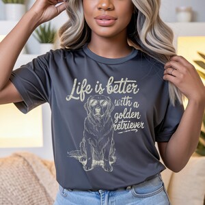 Golden Retriever PNG | Dog Lover Sublimation Design | Cute Pet Quote for T Shirts | Digital Download for Dog Moms | Dog Mom Sublimation PNG
