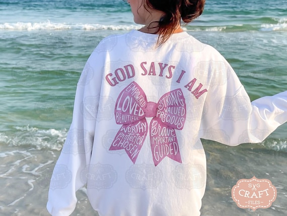 Png Christian Coquette, Bow Christian Png, God Christian Png, Png Shirts Christian, God Says I Am Png, Gods Png, God Says I Am Png Designs