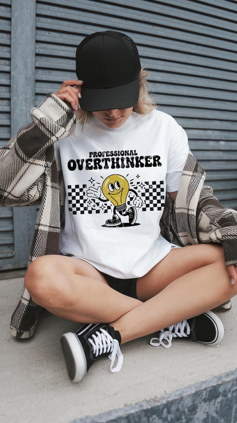 Trendy Png Designs, Funny Retro Png, Shirt Retro Png, Retro Checkers Png, Anxiety Png Mental, Adhd Png, Mentall Health Png, Cuteness Png