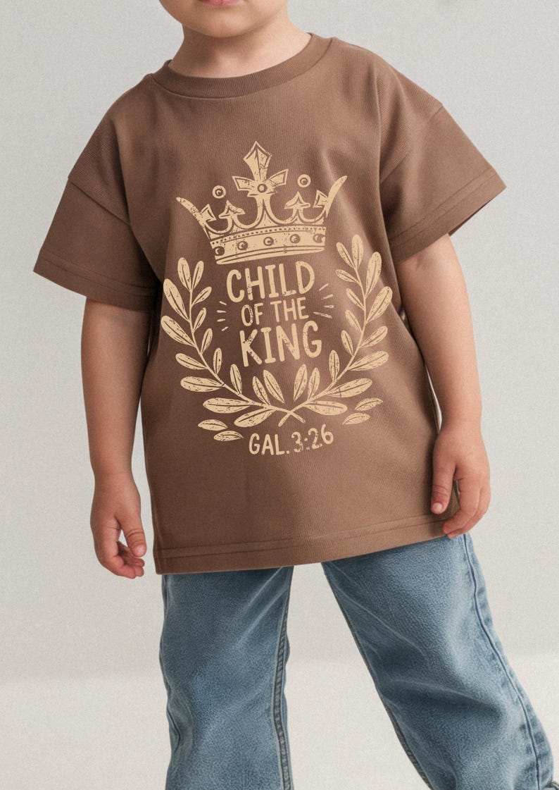 Religious family shirt SVG for Christian kids and toddlers