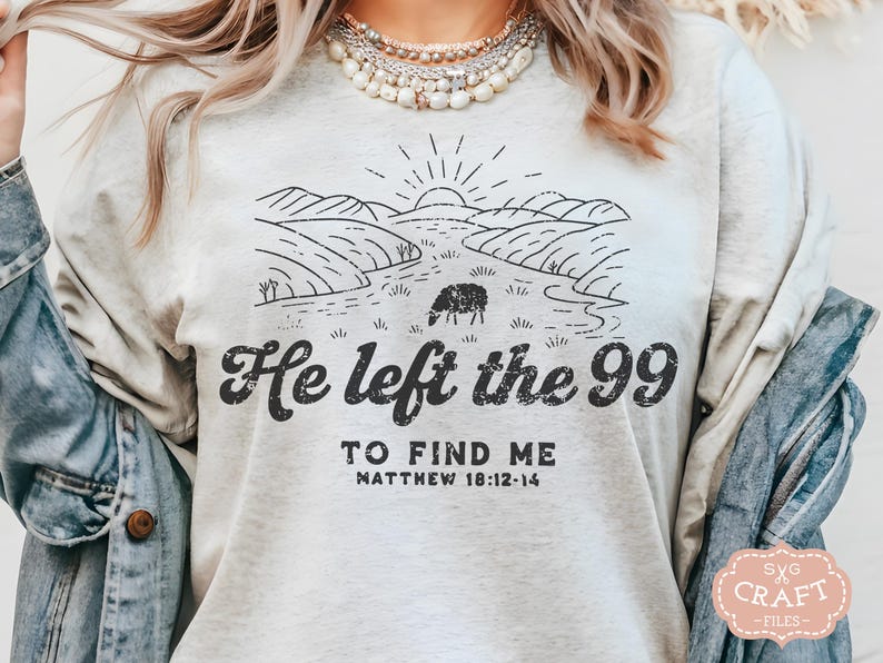 Trendy Png Designs, Christians Bible Png, He Left The 99, Png Bible Verse, Christianity Png, Jesus Saves Png, Retro Png Designs, Boho Png image 10