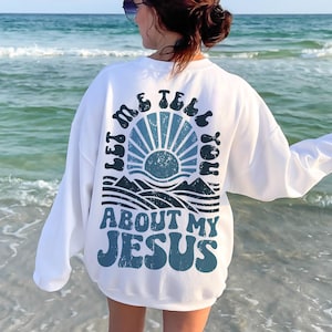 Christian Faith Png, Jesus Clipart Png, Jesus Boho Png, Retro Boho Png, Vintage Boho Png, Catholic Png, Let Me Tell You About My Jesus Png image 3