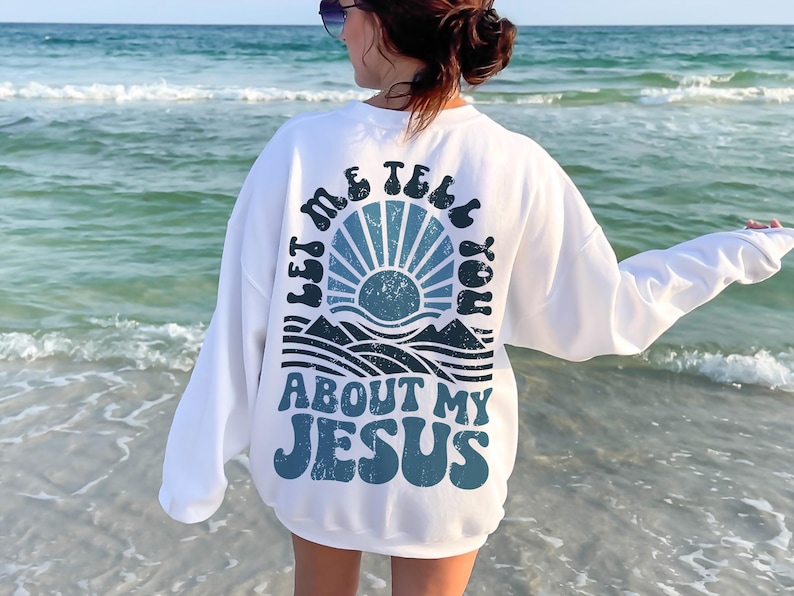 Christian Faith Png, Jesus Clipart Png, Jesus Boho Png, Retro Boho Png, Vintage Boho Png, Catholic Png, Let Me Tell You About My Jesus Png image 3