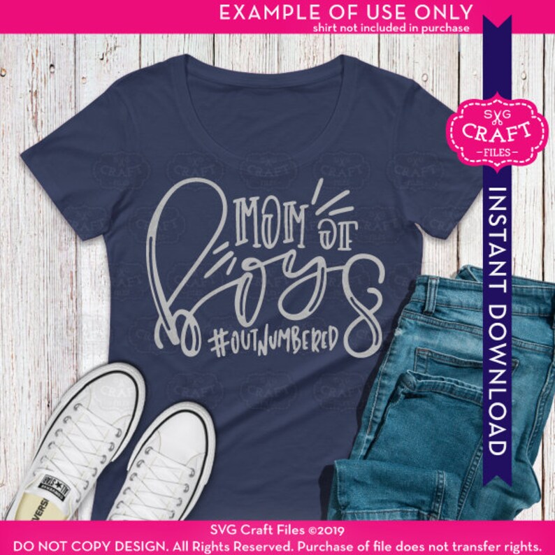Download Outnumbered mom of boys svg mom shirt svg boy mom svg ...