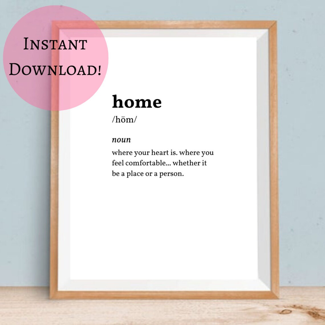 Home Definition Printable Home Definition Home Sign Family Etsy Australia
