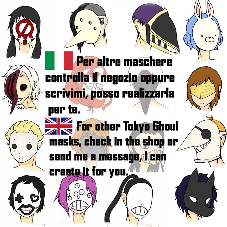Bin Brothers 瓶兄弟 Tokyo Ghoul Mask 東京喰種 Anime 霧嶋 絢都 Etsy Bin Brothers 瓶兄弟 Tokyo Ghoul Mask 東京喰種 Anime 霧嶋 絢都 Etsy
