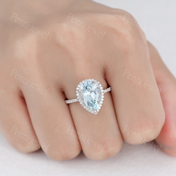3ct aquamarine ring best sale