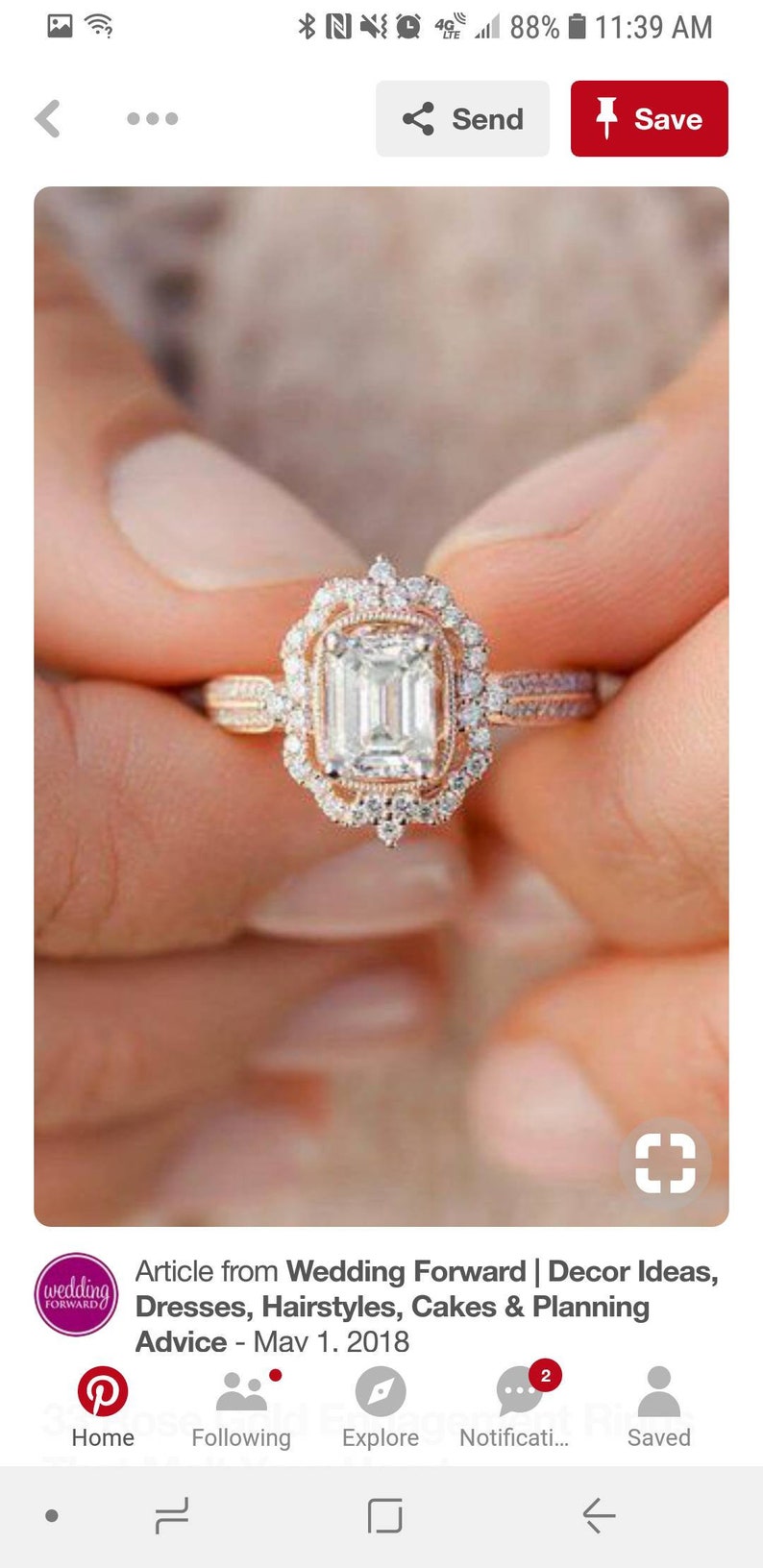 Custom order,5x7mm emerald cut CZ engagement ring,half eternity Milgrain Diamond wedding band,solid 14k rose gold,size 7.5