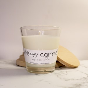 soy candle &quot;WHISKEY CARAMEL&quot;