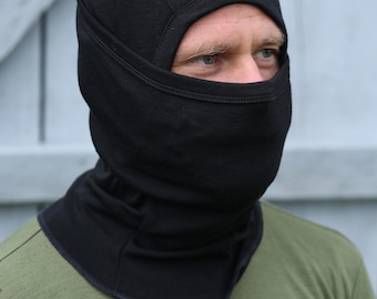 Unisex Merino Wool Full face cover Multifunctional balaclava Outdoor Sports Mask One Size