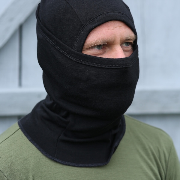 Unisex Merino Wool Full face cover Multifunctional balaclava Outdoor Sports Mask One Size