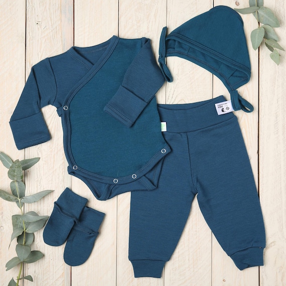 Baby Woolen Set – Newborn 100% Merino Wool Clothes Hospital Outfit