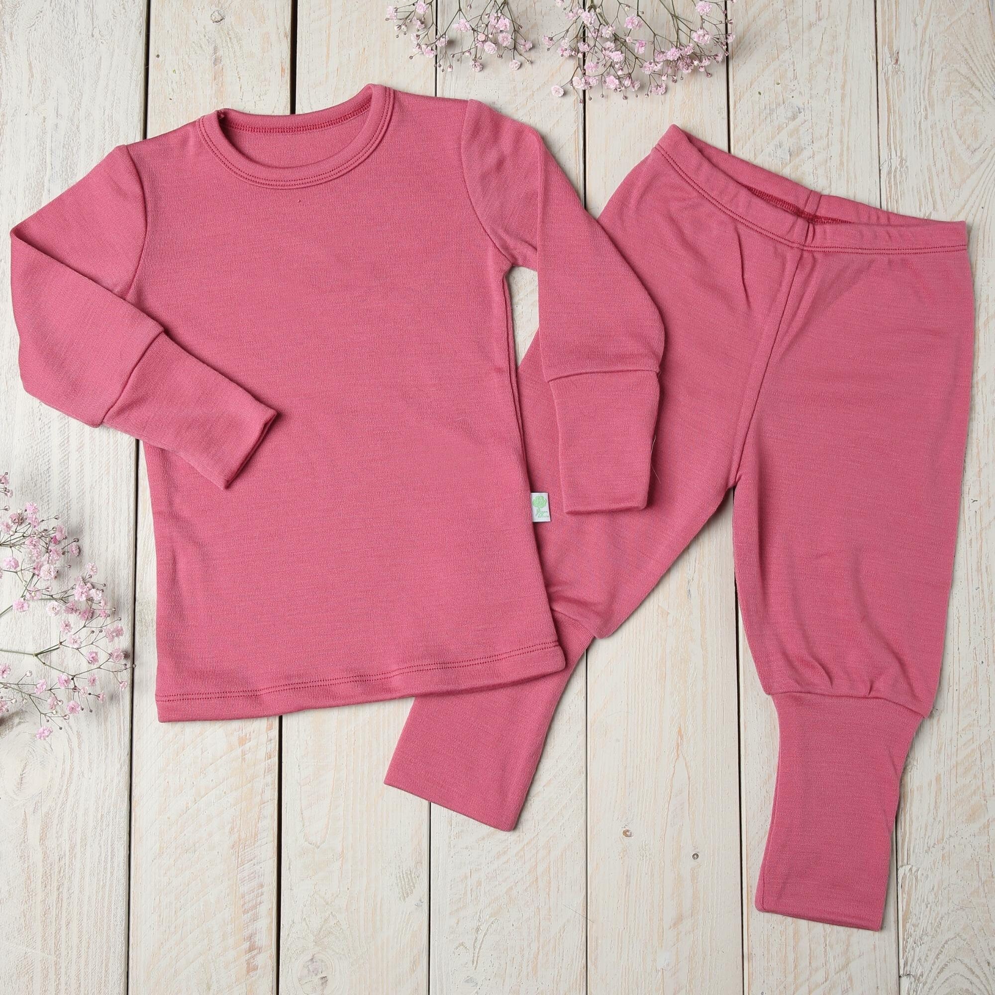 Merino Wool Kid s Unisex Pyjamas Children s Sleepwear Etsy Canada