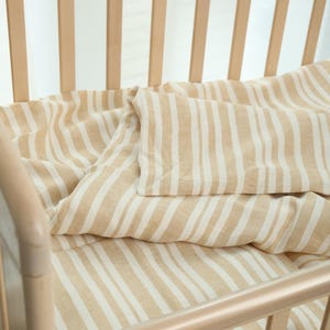 Natural Linen Toddler Duvet Cover - Hypoallergenic Kids Bedding best Baby Shower Gift idea