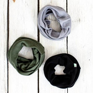 Merino wool warm loop scarves for kids, women and men image 6