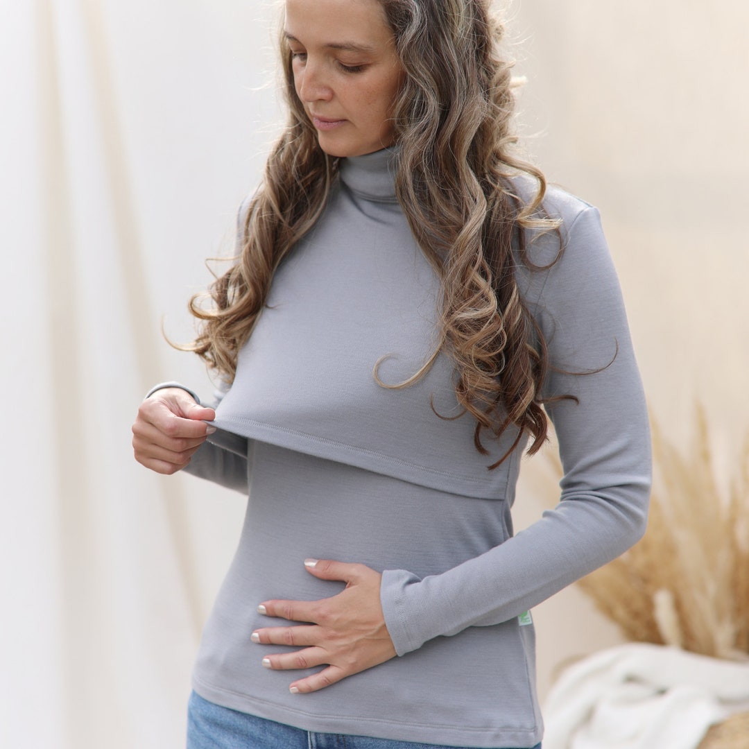 merino wool shirts for breastfeeding moms