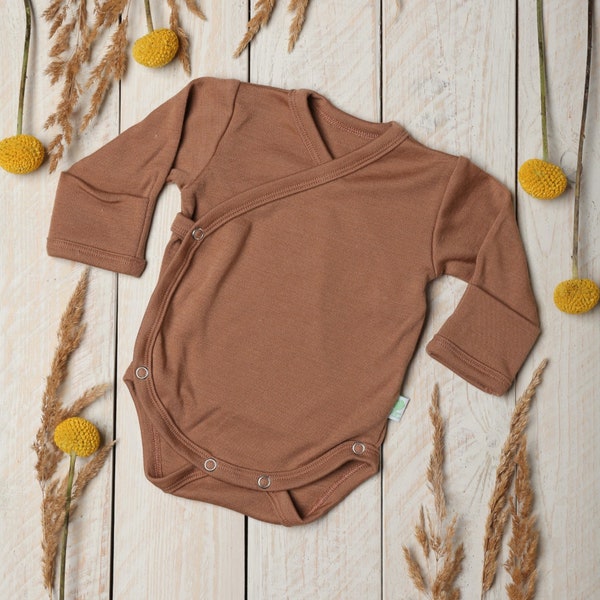 Merino wool newborn bodysuits