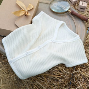 Knitted merino wool baby Toddler Kids vest