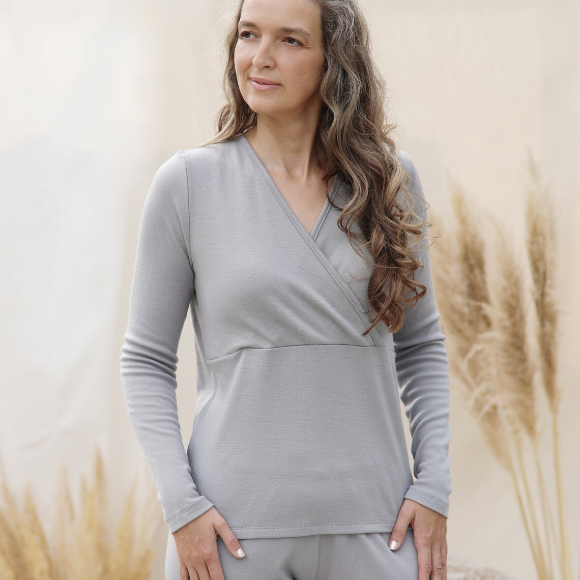 Wool Pyjamas Merino Wool Long-sleeve Breastfeeding Pajamas for Nursing Moms - Etsy