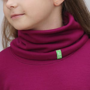Merino wool warm loop scarves for kids, women and men