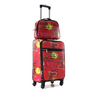 Graffiti luggage best sale set