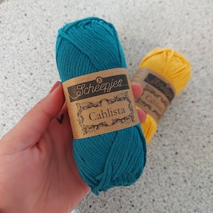 Scheepjes cahlista 100% cotton yarn