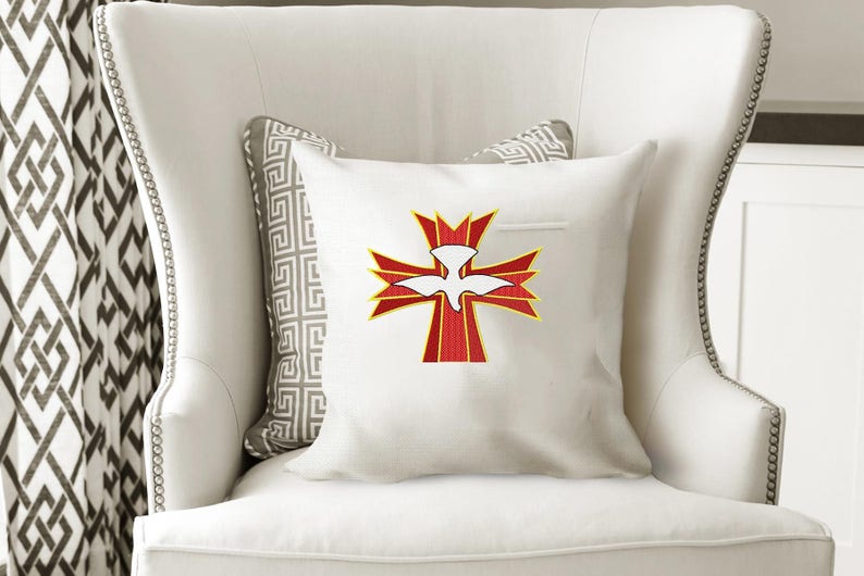 Dove With Cross Embroidery Dove With Cross Embroidery