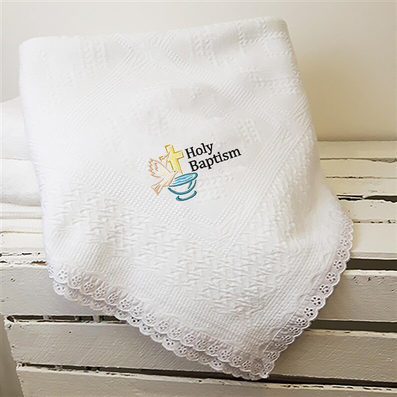 Holy baptism symbol machine embroidery design 3 sizes for  etsy