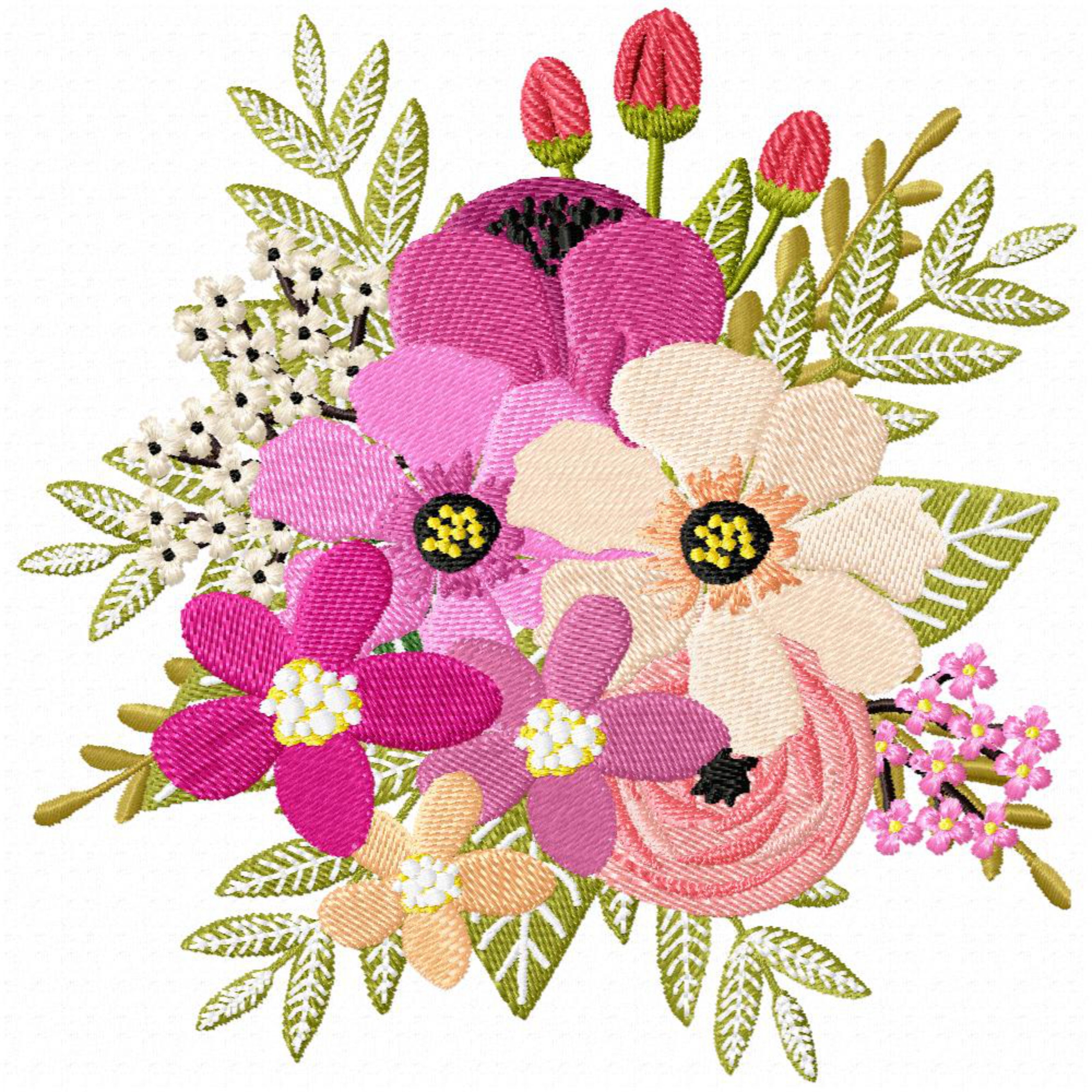 Vase Flowers Embroidery Kit Beginner modern Flower Plant Hand Embroidery  Full Kit-diy Floral Needlepoint Hoop Wall Art Kit-gifts for Her 