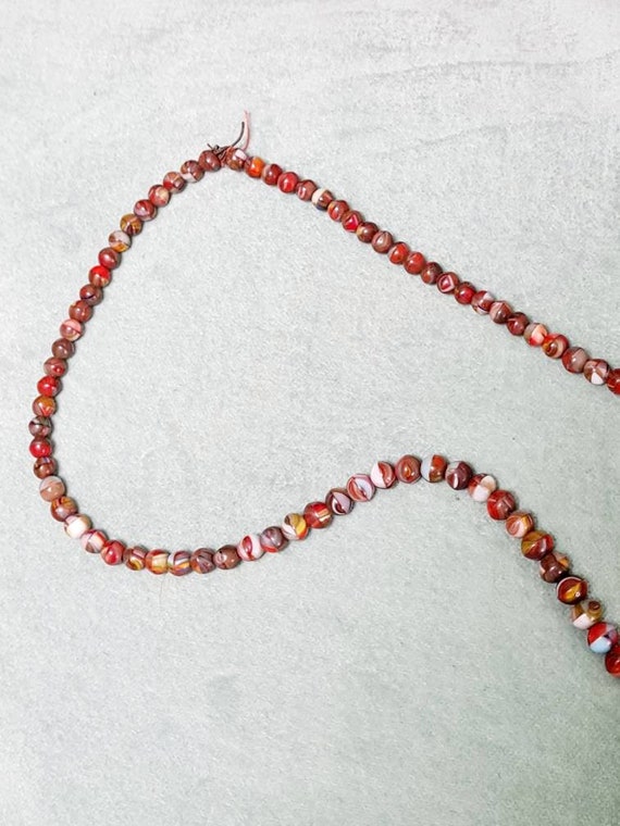 Vintage colourful long beaded necklace - image 4