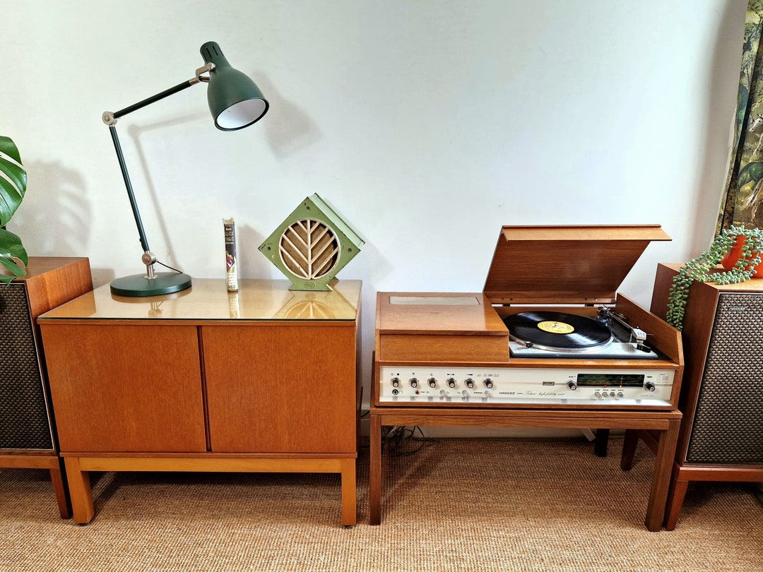 Vintage 1972 Hacker Tribune Teak Record Player Radiogram Hifi Hacker ...